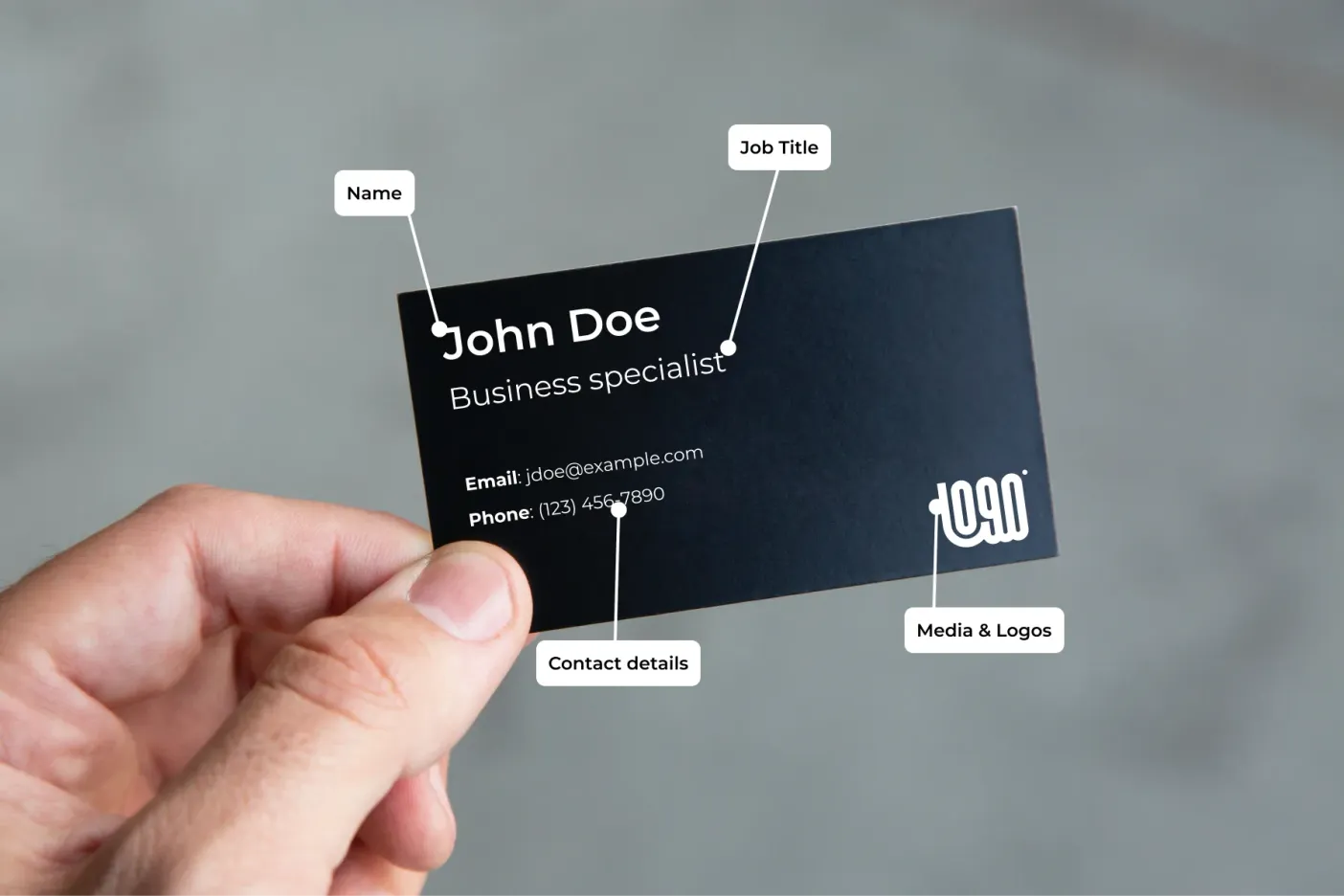 paper business card update fields